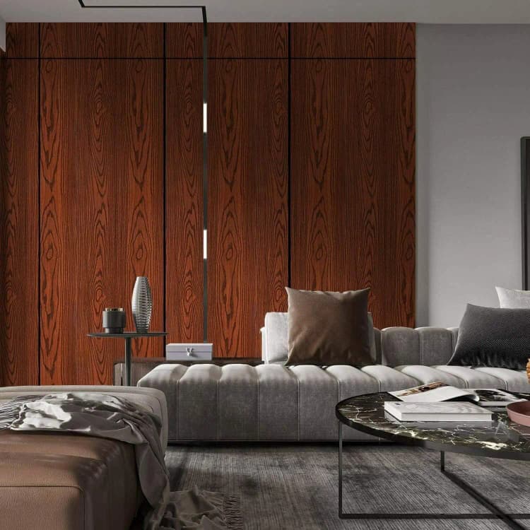 COWINLIFE PVC 3D Self-adhesive Wood Wallpaper Rolls Luxury Texture Home Wallcovering Paper 3d Peel & Stick Thick Interior Decoration detail 3