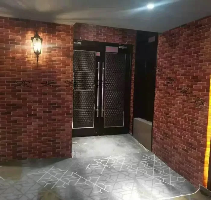 COWINLIFE DECO PVC Brick Wall Stickers Black 3d Wall Panel Wall Interior Design House Decor Self-Adhesive 3d Home Wallpaper Rolls detail 2