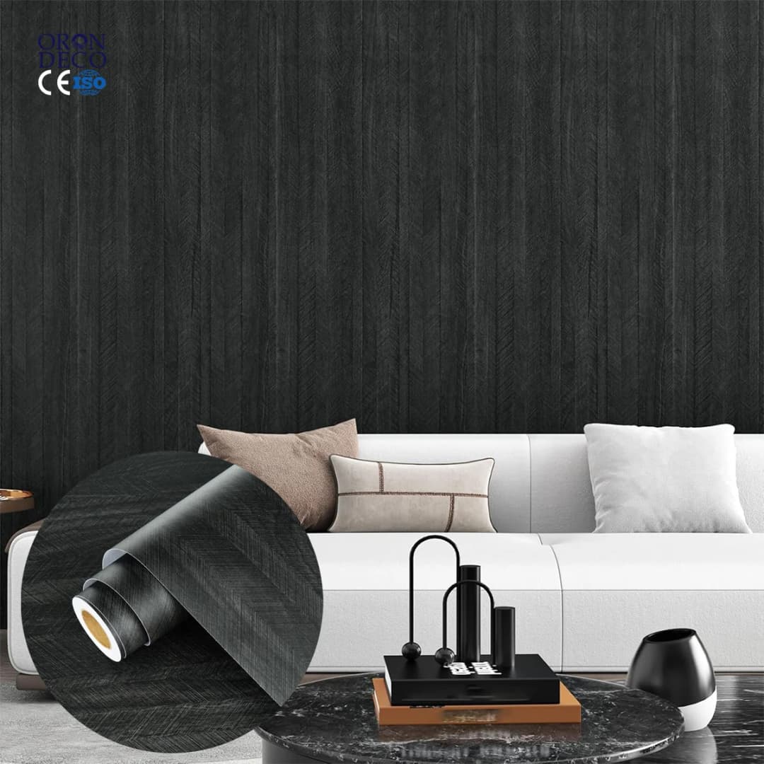 COWINLIFE DECO Peel and Stick Grey Herringbone Wallpaper Walls Stickers Home Decor 3d Home for Bedroom Decoration Wallpaper Rolls