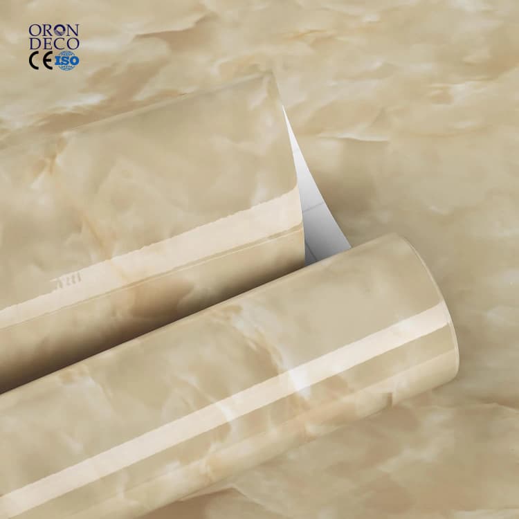 COWINLIFE DECO Mixture Marble Sticker for Dining Table Self-Adhesive PVC 3d Wallpaper Roll House Decor Design Room Decoration Items detail 1