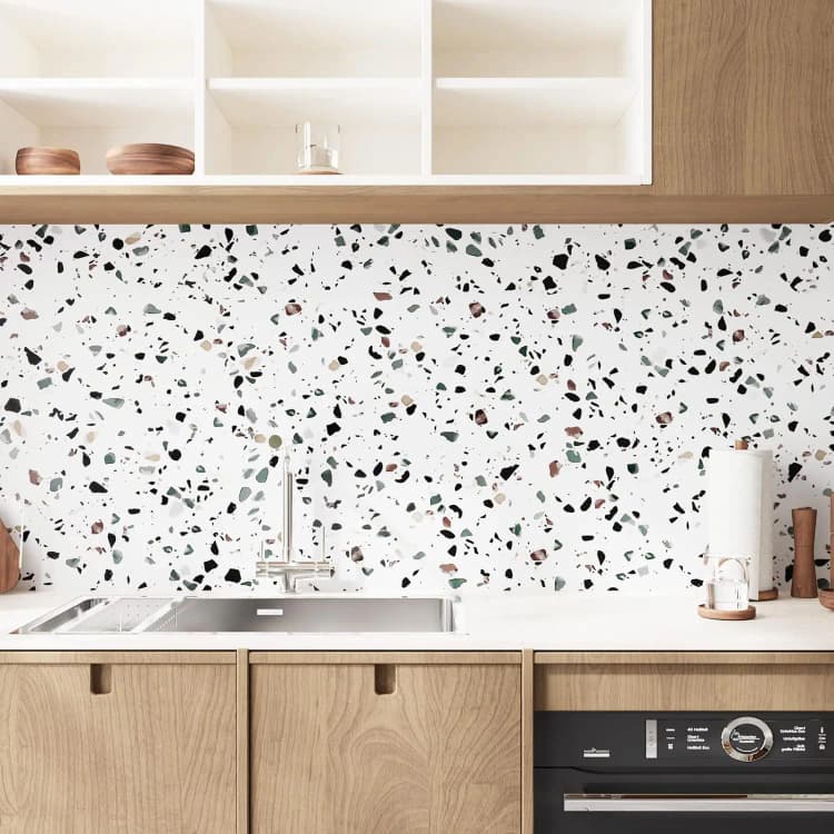 COWINLIFE DECO Kitchen Wrap Customization Glossy Self-Adhesive Peel & Stick Waterproof Vinyl Marble Sticker Wallpaper detail 4