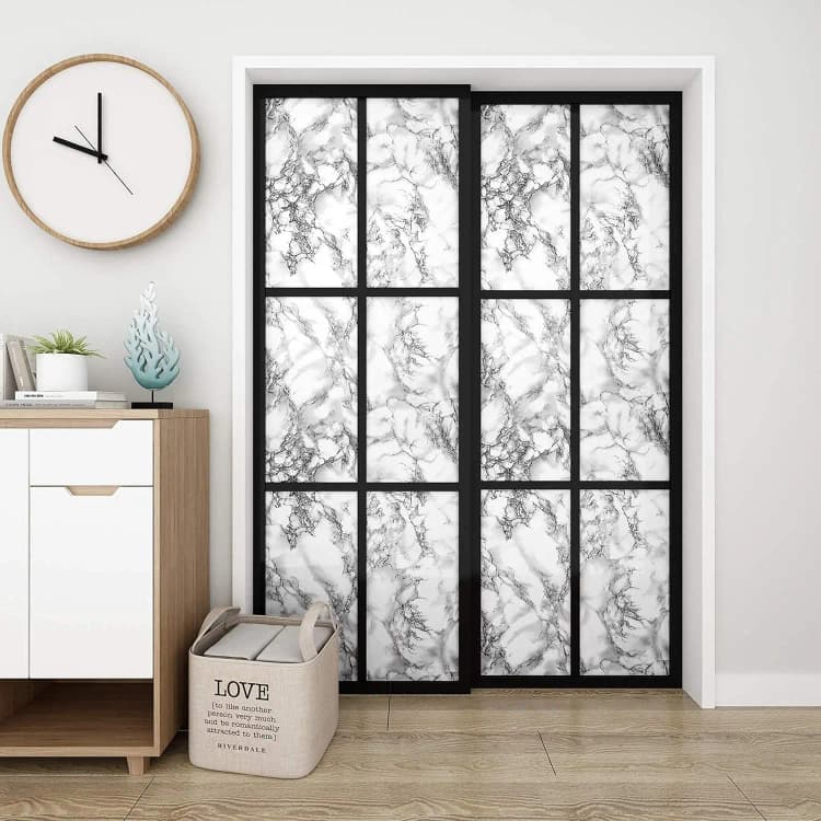 COWINLIFE DECO 3D Wallpaper Peel and Stick Glossy Marble Wall Stickers Self Adhesive Contact Paper for Countertop Kitchen Cabinets detail 6