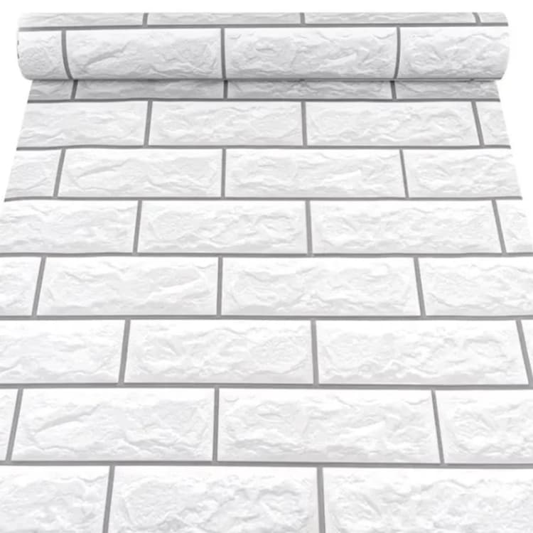 COWINLIFE DECO Brick PVC Material Wall Decor Glue Stripping Removable Self Adhesive Wallpaper Roll Interior Decoration Home Decor detail 1