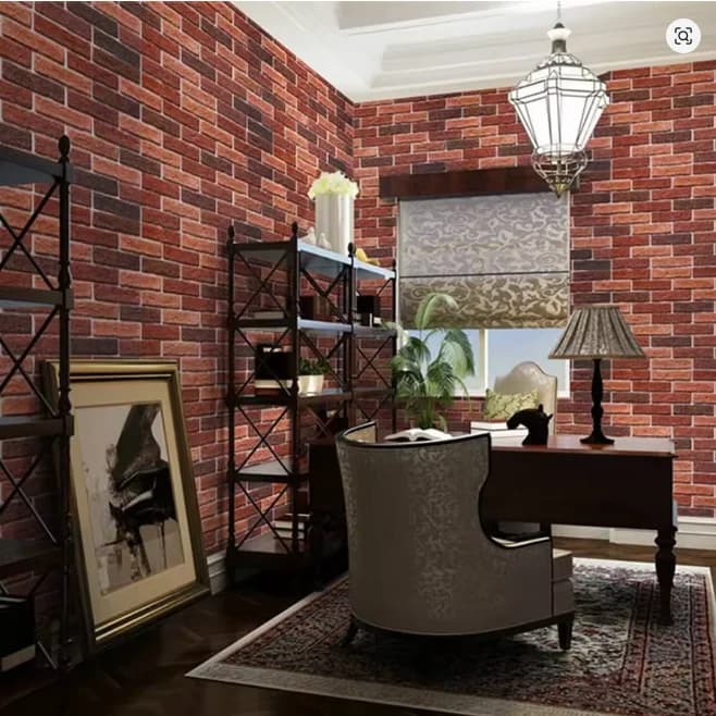 COWINLIFE DECO Brick PVC Material Wall Decor Glue Stripping Removable Self Adhesive Wallpaper Roll Interior Decoration Home Decor detail 5
