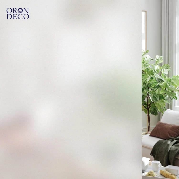 COWINLIFE DECO Factory Price Wholesale Frosted Window Privacy Glass Film Static Cling Adhesive Reusable for Bedroom Home Decor Office detail 1