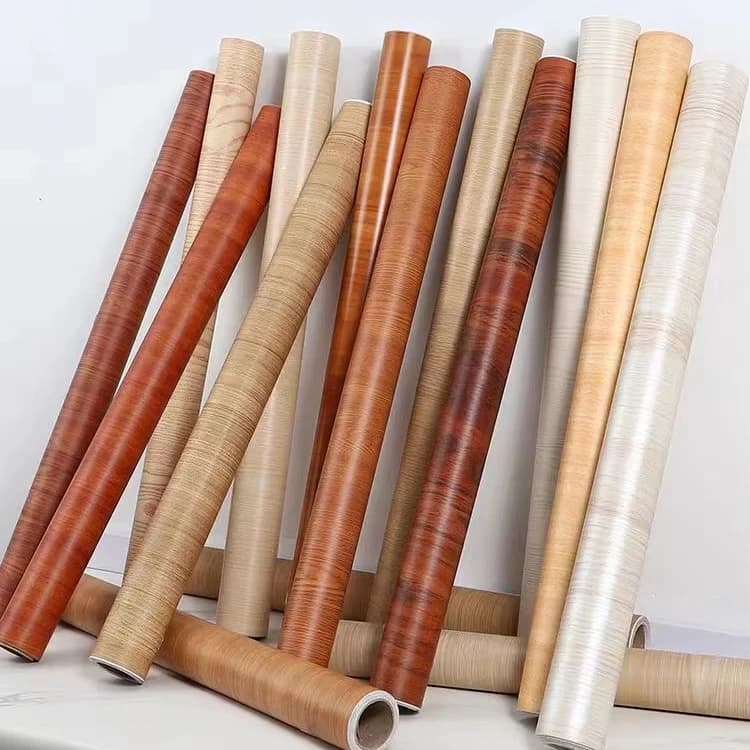 COWINLIFE DECO Factory Price Living Room Furniture Renovation Pvc Self Adhesive Peel and Stick Textured Vinyl Wallpaper Wood Sticker