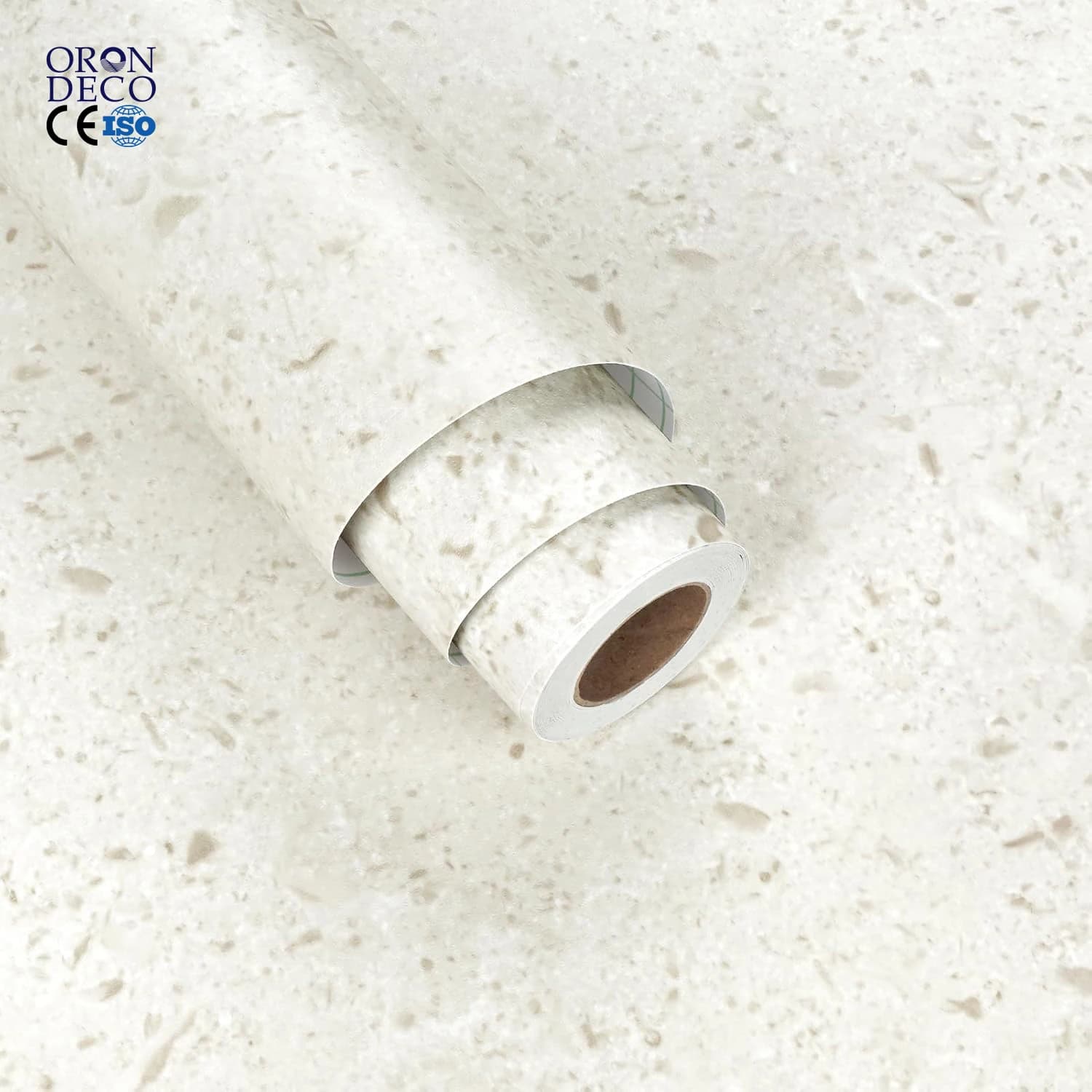 COWINLIFE DECO PVC Gray Marble Sticker Vinyl Self Adhesive Peel and Stick 3d Wallpaper Roll for Furniture Renovation 3d Wall Panel