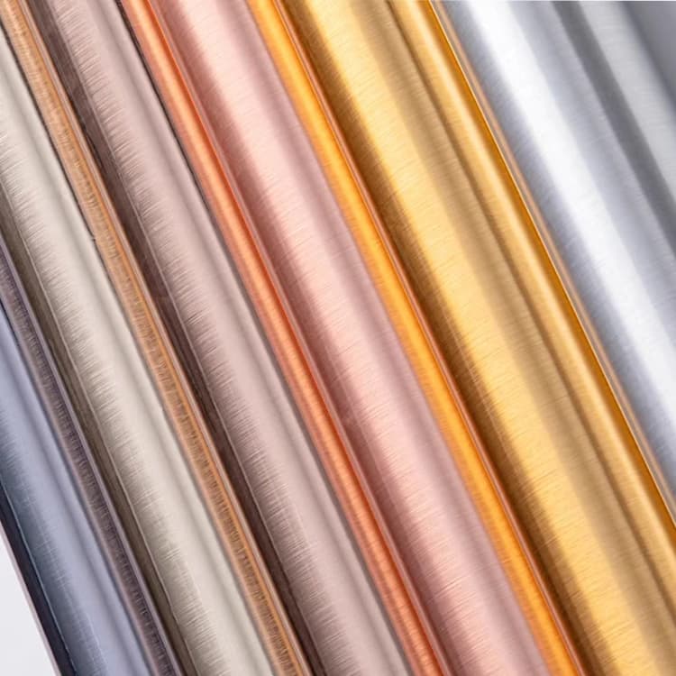 COWINLIFE DECO Decor Films Brushed Metallic for Kitchen Backsplash Format Large Vinyl Roll Pvc Glossy Self-adhesive Wallpaper Rolls detail 4