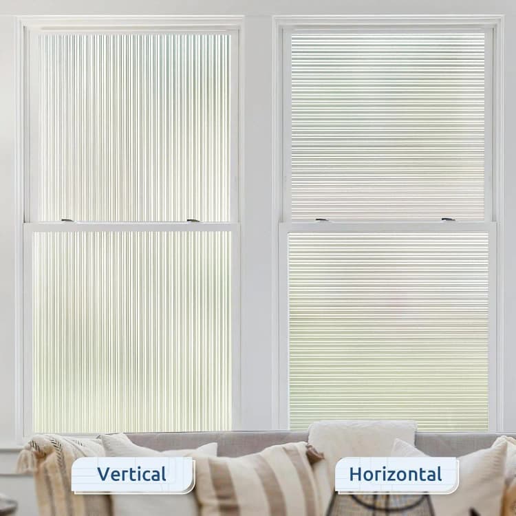 COWINLIFE Window Film Privacy Glass Adhesive Paper Film 3d Wallpaper Peel and Stick Wallpaper Cabinet Doors Removable Window Tint detail 3