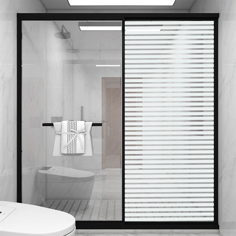 COWINLIFE Window Film Privacy Glass Adhesive Paper Film 3d Wallpaper Peel and Stick Wallpaper Cabinet Doors Removable Window Tint detail 6