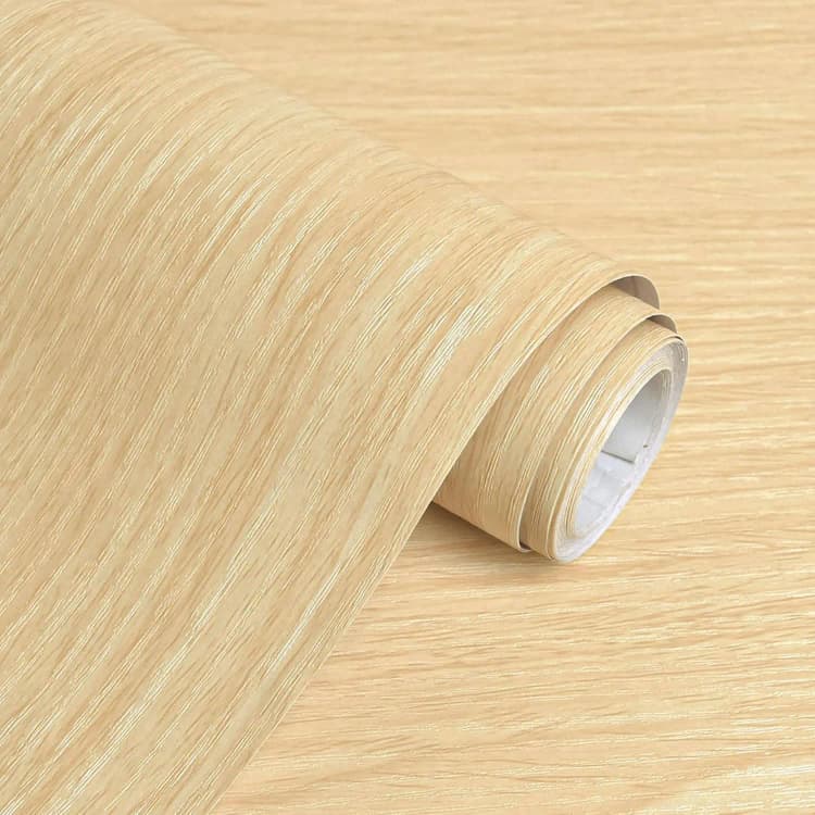 COWINLIFE DECO Wood Grain Stickers Wall Paper 3d Home Luxury Wallpaper Home Decor Counter Top Cover Peel and Stick Wallpaper Roll detail 7