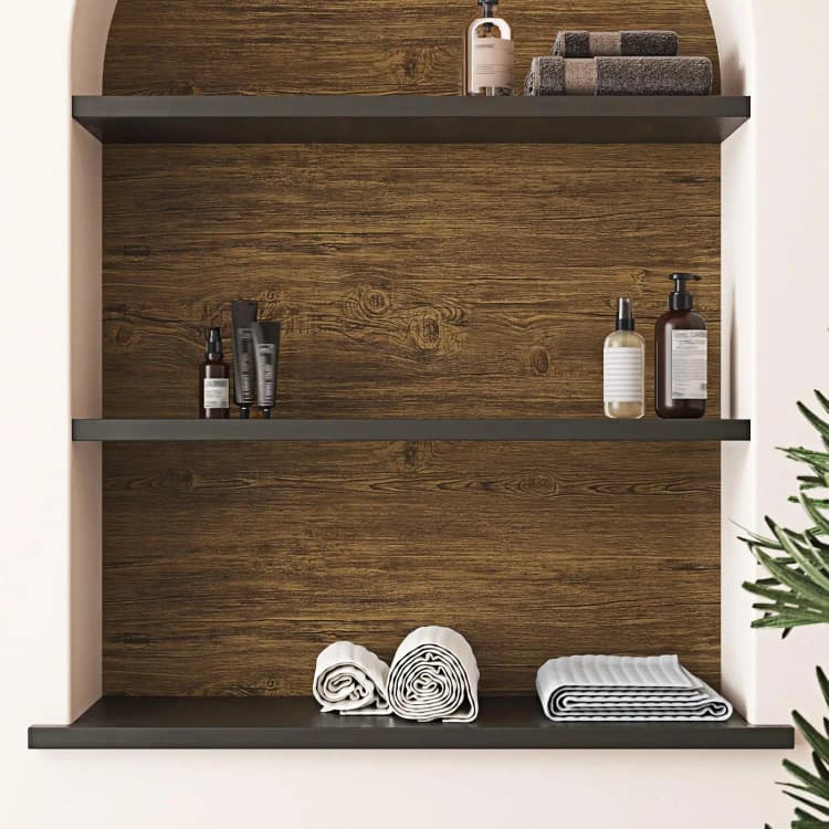 COWINLIFE DECO Wood Texture 3D Wall Stickers Peel and Stick Paper Home Decor PVC Self-Adhesive Wallpaper Rolls 23.62 InchX118.11 Inch detail 2