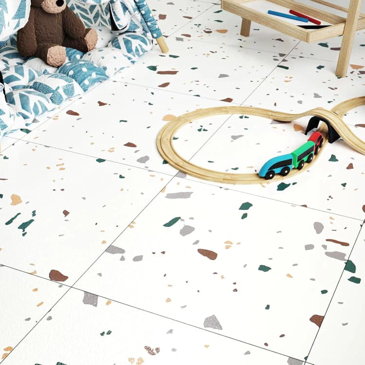 COWINLIFE DECO Wholesale Room Decor Waterproof Materials Self-Adhesive Pvc Plastic Flooring Sticker Home Decor Luxury Vinyl Flooring detail 3