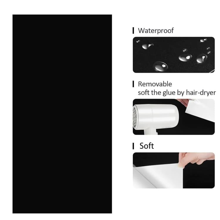 COWINLIFE Factory Wholesale Waterproof Materials Protect the Floor Covering Floor Decor for Bedroom Black PVC Flooring Self Adhesive detail 5