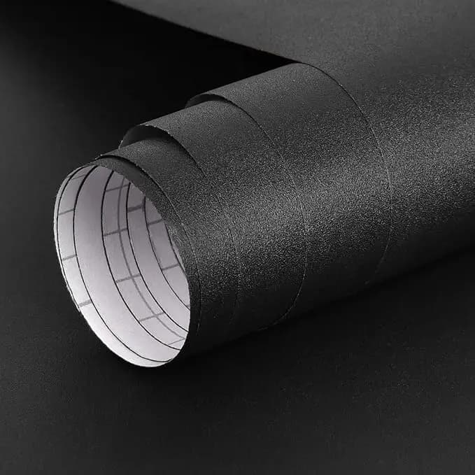 COWINLIFE Waterproof Black Textured Wall Paper Rolls Self Adhesive Peel and Stick Solid Wallpaper for Wall 23.5 Inch X196.7inch