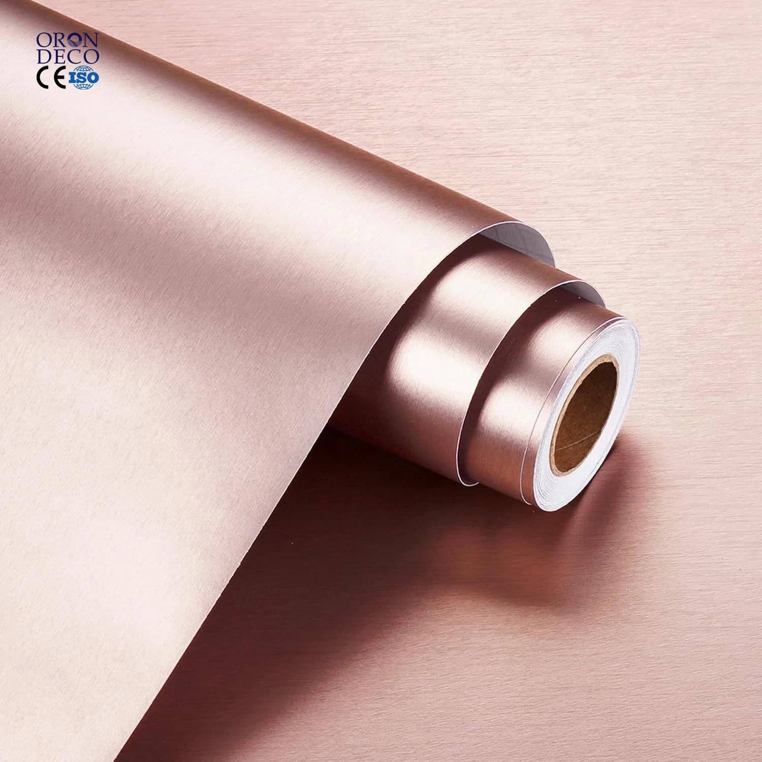 COWINLIFE Glossy PVC Furniture Foil Contact Paper Rose Mirror Wallpaper Rolls Wall Stickers Metallic Self Adhesive Bathroom Tiles