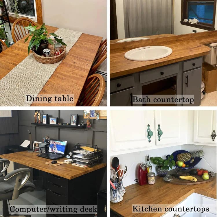 COWINLIFE DECO Vinyl Wood Textured Bricks Wall Stickers Adhesive Paper & Film Wallpaper Rolls Countertops House Decoration Interior detail 3