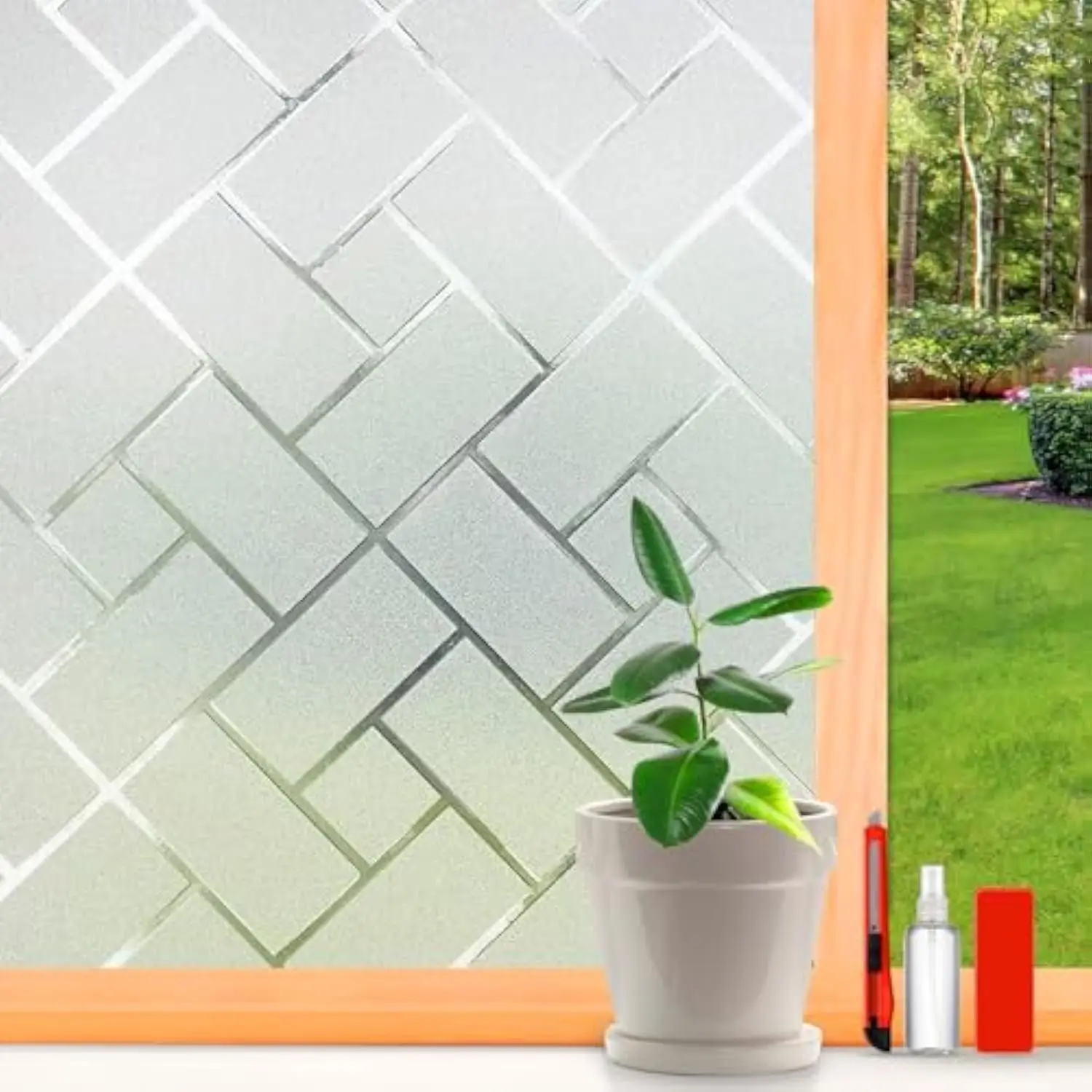COWINLIFE DECO Window Film Privacy 3d Wallpaper Home Decoration Glass Stickers for Office Removable Tint Wallpaper Home Decoration