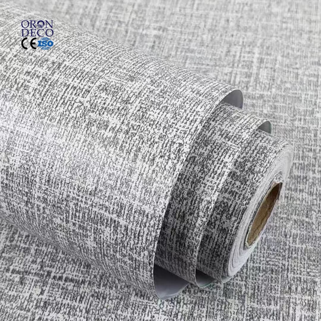 COWINLIFE Linen PVC Self Adhesive 3d Wallpaper Rolls for Bedroom Peel & Stick Fabric Wallpapers Waterproof Papier Peint Sticker Sheet
