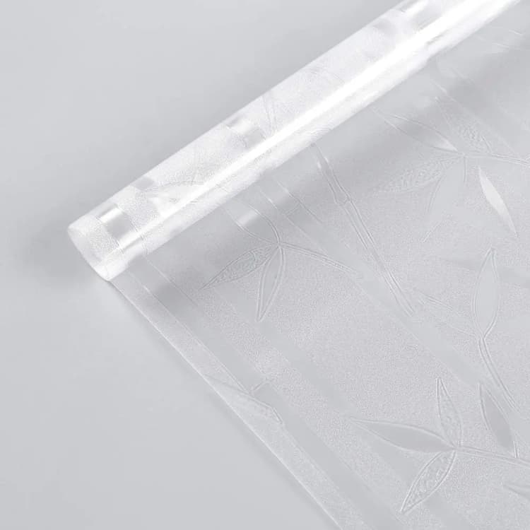 COWINLIFE DECO Bamboo Leaf Scenery Adhesive Paper & Film PVC Tint Window Films Privacy Glass Decorative Vinyl Wrap Wallpaper Rolls detail 3