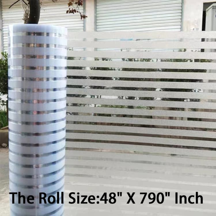 COWINLIFE DECO Window Tint Film Window Privacy Glass Cover for Office Decorative Films Vinyl Wrap Wallpaper Rolls 48" X 790" Inch detail 6