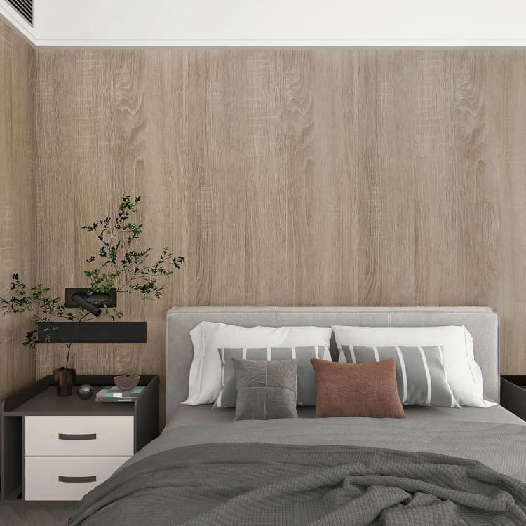 COWINLIFE DECO Peel Wallpapers Sticker on Tiles Wall Panels Wall Interior Bedroom Natural Woodgrain Decor Papier Peint Wall Sticker detail 3