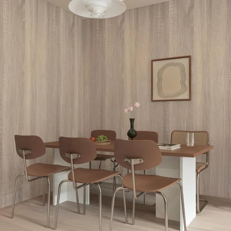 COWINLIFE DECO Peel Wallpapers Sticker on Tiles Wall Panels Wall Interior Bedroom Natural Woodgrain Decor Papier Peint Wall Sticker detail 6
