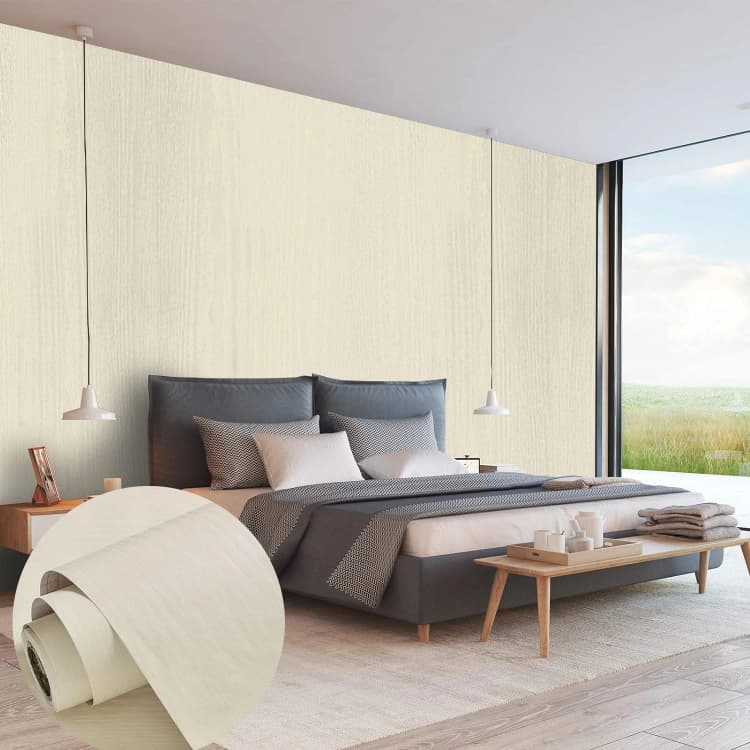 COWINLIFE DECO Peel and Stick PVC ECO 3d Wallpaper Wood Panel Tile Stickers Home Decor Textured Wall Covering Interior Products detail 4