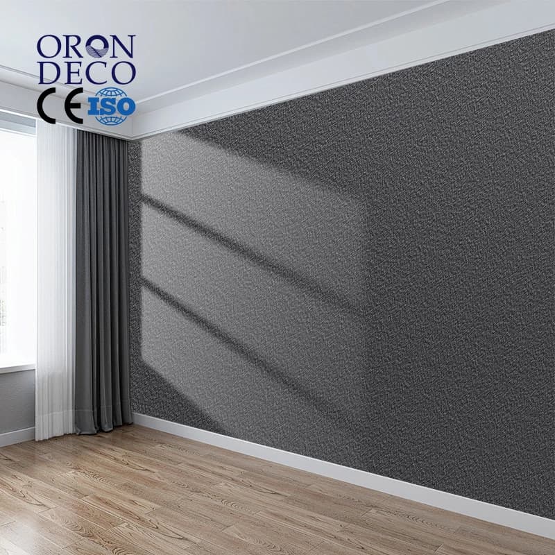 COWINLIFE DECO Macaron Matte Black Peel and Stick Wallpaper Rolls Vinyl Self Adhesive Solid Colour Wall Waterproof for Living Room