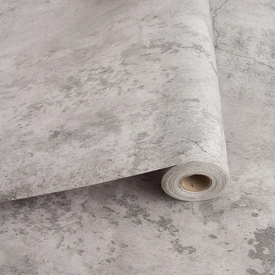 COWINLIFE DECO New Peel and Stick Textured Wallpaper PVC Vinyl Self Adhesive Cement Wallpaper for Living Room 3D Wall Stickers