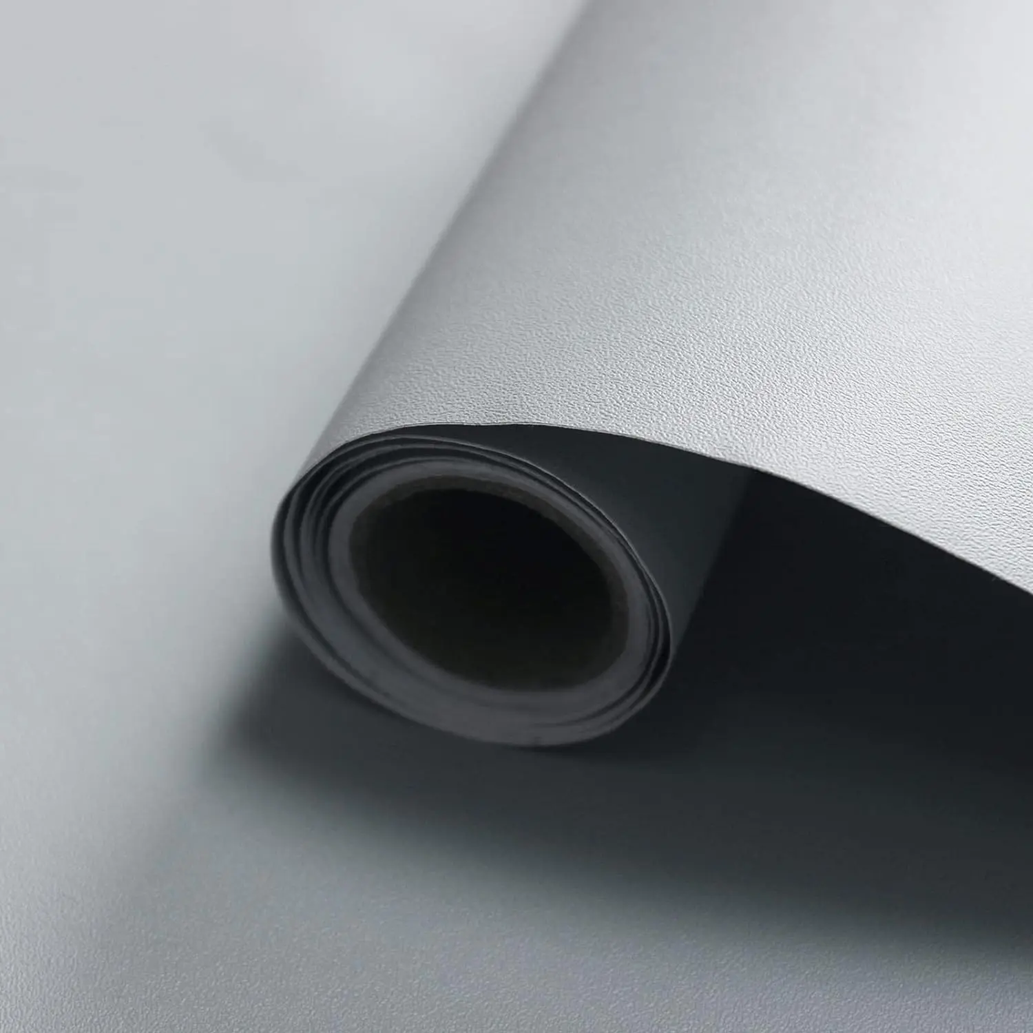 COWINLIFE Matte Waterproof Gray Textured Wallpaper Rolls Self Adhesive Peel and Stick Solid Wallpaper for Wall 23.5 Inch X196.7inch