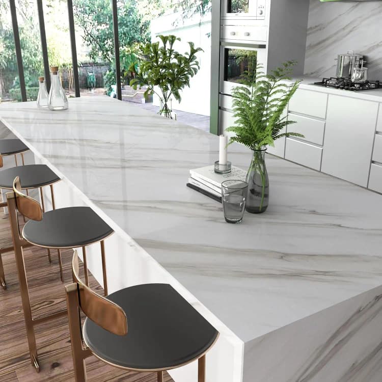COWINLIFE Wholesale Vinyl Peel and Stick Kitchen Wallpaper Self Adhesive Wall Paper 3D Marble Sticker Wallpaper 23.5 Inch X196.7inch detail 4