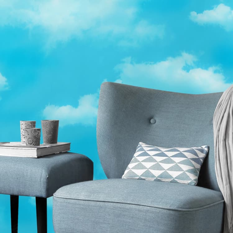 COWINLIFE DECO Factory Price 3D Waterproof Windows Blue Sky Peel and Stick Self Adhesive Wallpaper for Home Decoration Bedroom detail 5