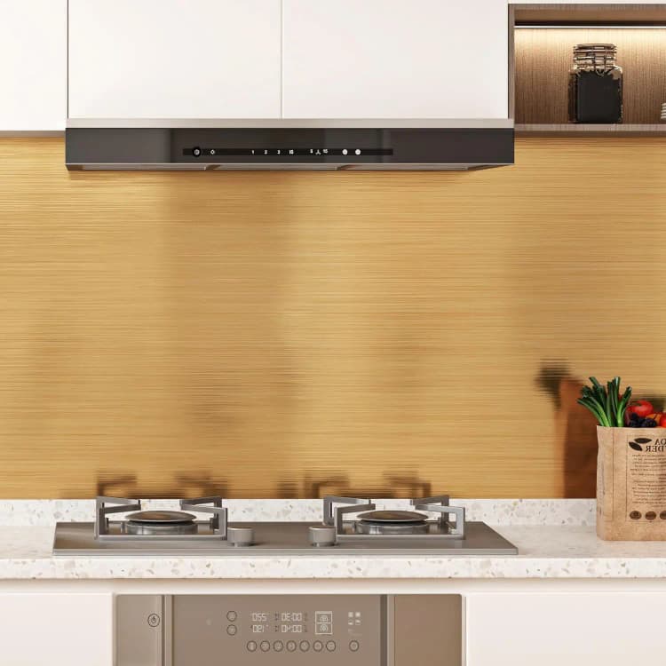 COWINLIFE DECO Silver Gold Metallic Stainless Steel Contact Paper for Refrigerators Self Adhesive Vinyl Film Wallpaper Stickers detail 6