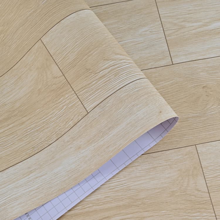 COWINLIFE DECO High Quality Thick 3D Waterproof PVC Self Adhesive Wood Flooring Sticker Luxury Vinyl for Kitchen Bathroom detail 2