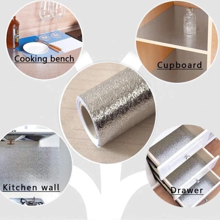 COWINLIFE DECO Custom 3D Self-Adhesive Aluminium Furniture Foil Wallpaper Kitchen Wall Sticker Waterproof Peel and Stick Wall Paper detail 4