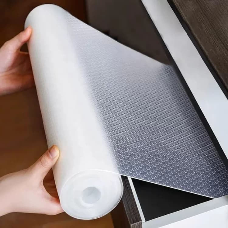 COWINLIFE OEM Hot Selling Clear EVA Anti Slip Mat Waterpoof Shelf Liner Kitchen Pad Cabinet Drawer Liner Easy to Install detail 1