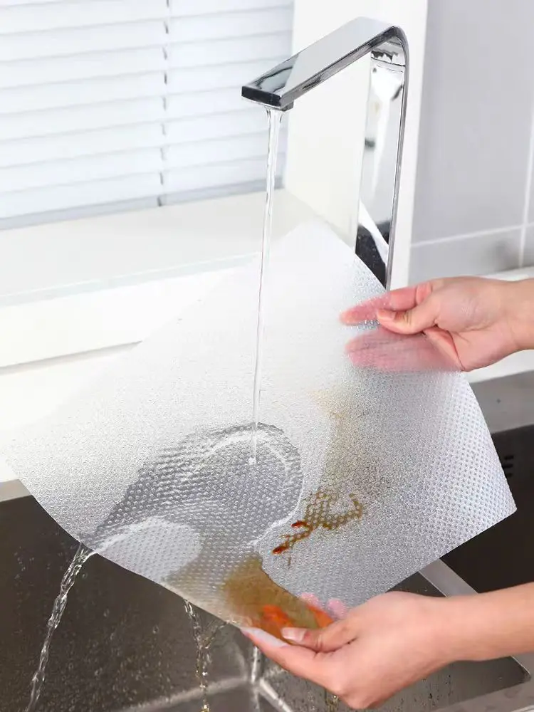 COWINLIFE DECO Custom Roll Clear EVA Anti Slip Mat Waterpoof Shelf Liner Kitchen Wrap Pad Cabinet Drawer Liner Restaurants detail 4