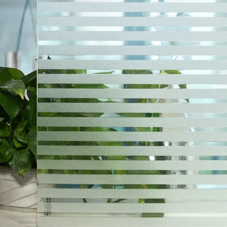COWINLIFE DECO Modern Style Window Privacy Glass PET Electrostatic Film for Home Office Apartment Sunscreen Window Cover Indoor detail 2