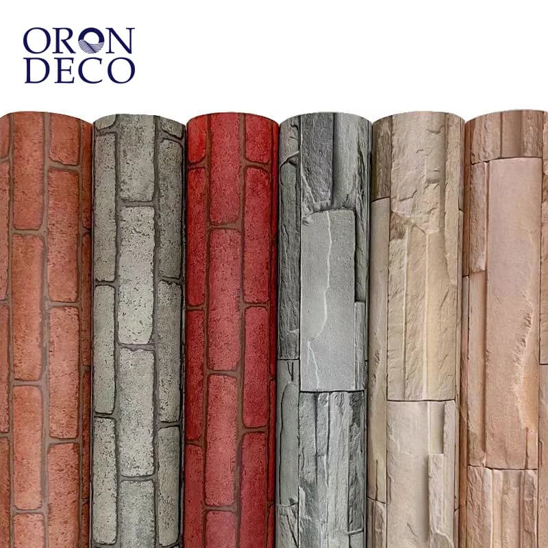 COWINLIFE DECO Brick Wallpaper 3D Waterproof Peel and Stick Self-Adhesive Wallpaper Roll Removable for Bedroom Wall Decoration