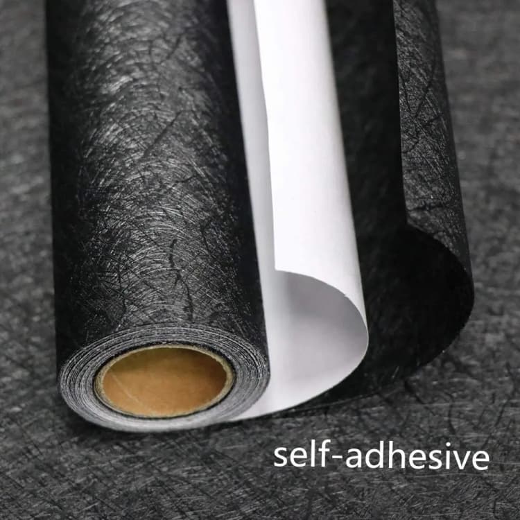 Black Silk Embossed Self Adhesive Peel and Stick Wallpaper Removable Kitchen PVC Vinyl Textured Wallpaper for Home Decoration detail 2