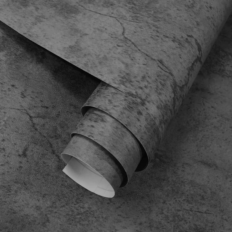 COWINLIFE DECO Thick Grey Concrete Wall Paper 3D Cement Wallpaper Peel and Stick Vinyl Textured Self-Adhesive Wall Sticker for Wall detail 7