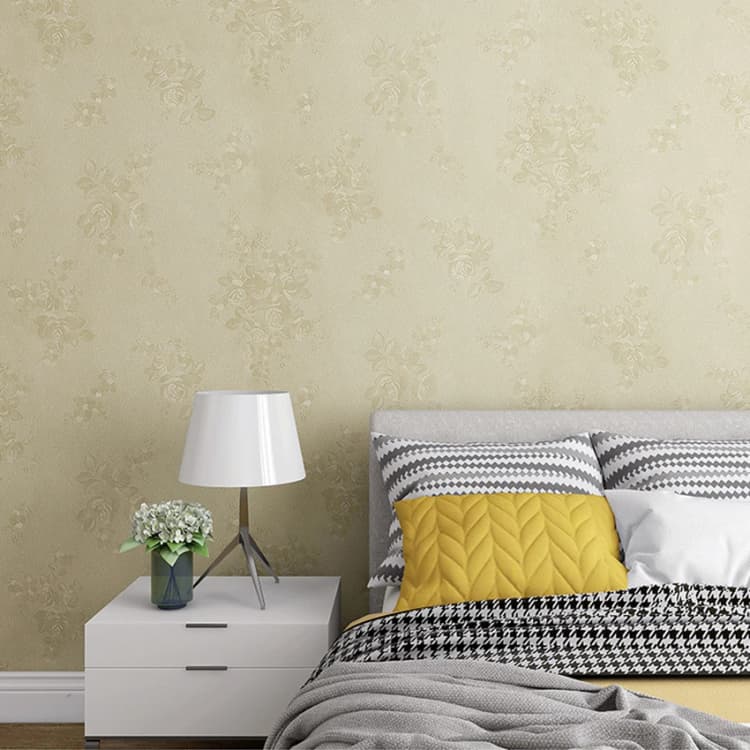 High Quality Luxury Damask 3D Embossed Pink Roses Floral PVC Self Adhesive Wallpaper Waterproof for Home Wall Decor detail 5