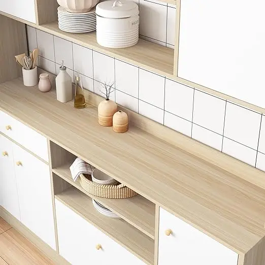 Wood Grain Contact Paper Peel and Stick Wallpaper Removable PVC Self Adhesive Wood Stickers for Cabinets Wall Covering detail 3