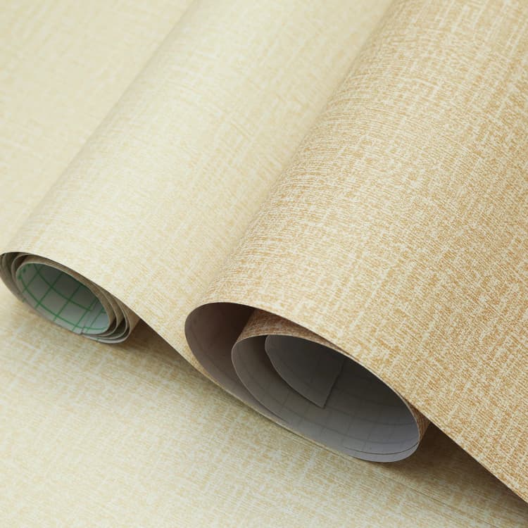 Linen Grasscloth Wallpaper Roll Bedroom Texture Wall Paper Peel and Stick Self Adhesive Wallpapers Wall Covering detail 1
