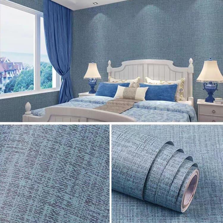 Linen Grasscloth Wallpaper Roll Bedroom Texture Wall Paper Peel and Stick Self Adhesive Wallpapers Wall Covering detail 2