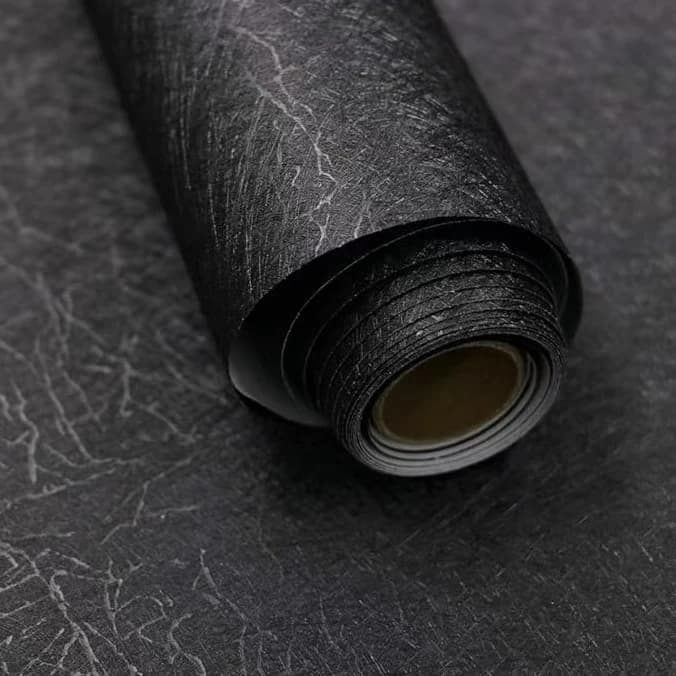 COWINLIFE DECO 3D Embossed Black Textured Wallpaper Designs Peel and Stick Self Adhesive PVC Vinyl Silk Wall Wallpaper for Home detail 1