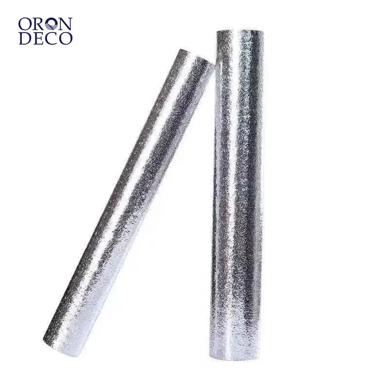 COWINLIFE DECO Hot Selling 3D Modern Kitchen Wallpaper Sticker PVC Self-Adhesive Aluminium Foil Roll Waterproof for Kitchen Use