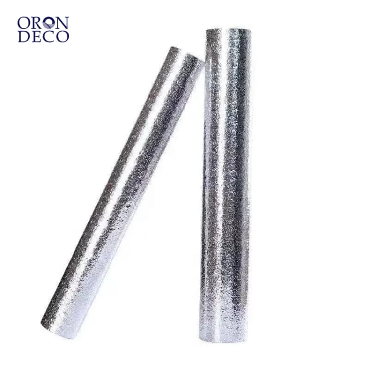 COWINLIFE DECO Hot Selling 3D Modern Kitchen Wallpaper Sticker PVC Self-Adhesive Aluminium Foil Roll Waterproof for Kitchen Use detail 1