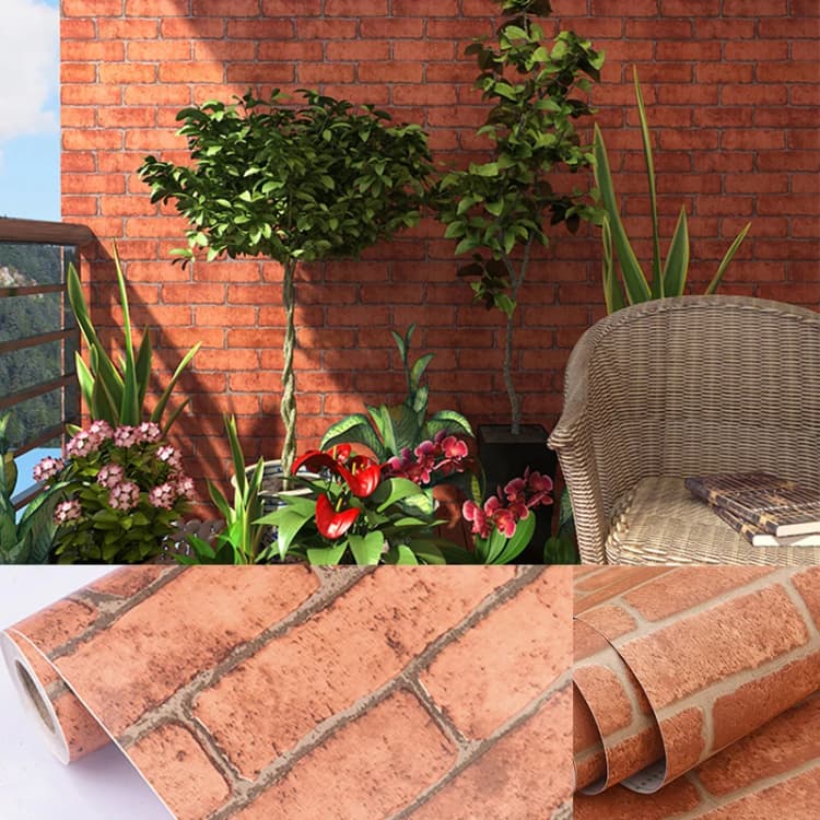 COWINLIFE DECO Factory Price Modern 3D Brick Stone Pattern PVC Waterproof Peel and Stick Self Adhesive Wallpaper Roll for Room detail 6